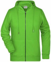 James & Nicholson (Daiber) Női cipzáros biopamut felső 8025 - Limezöld | 3XL (1-8025-1783017)