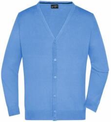 James & Nicholson (Daiber) Férfi pamut pulóver JN661 - Jégkék | XL (1-JN661-1709594)