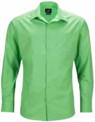 James & Nicholson (Daiber) Férfi hosszú ujjú ing JN642 - Limezöld | 4XL (1-JN642-1748302)
