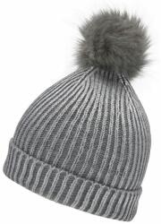 Myrtle Beach (Daiber) Női kötött sapka metál színhatással MB7143 - Ezüst / világosszürke (MB7143-1787960)