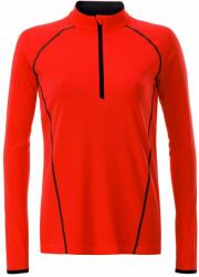 James & Nicholson (Daiber) Női funkcionális hosszú ujjú felső JN497 - Élénk narancssárga / fekete | 2XL (1-JN497-1752256)