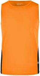 James & Nicholson Férfi sportos trikó JN305 - Narancssárga / fekete | XL (1-JN305-88429)