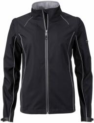 James & Nicholson (Daiber) Női softshell kabát 2v1 JN1121 - Fekete / ezüst | M (1-JN1121-1745133)
