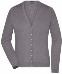 James & Nicholson (Daiber) Női pamut pulóver JN660 - Szürke melírozott | M (1-JN660-1699439)