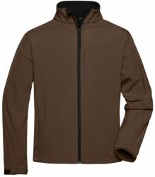James & Nicholson (Daiber) Férfi softshell kabát JN135 - Barna | M (1-JN135-87245)