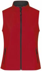James & Nicholson (Daiber) Női softshell mellény JN1127 - Piros / fekete | 2XL (1-JN1127-1745490)