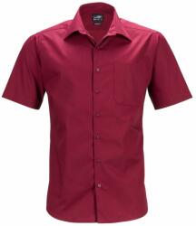 James & Nicholson (Daiber) Férfi rövid ujjú ing JN644 - Borvörös | XL (1-JN644-1748571)