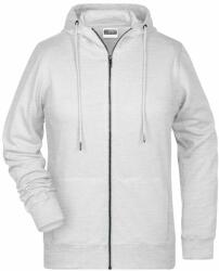 James & Nicholson (Daiber) Női cipzáros biopamut felső 8025 - Gémszürke | 3XL (1-8025-1783006)