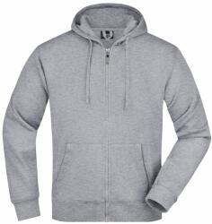 James & Nicholson (Daiber) Férfi cipzáros kapucnis felső JN042 - Szürke melírozott | 3XL (1-JN042-149199)