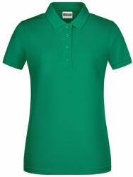 James & Nicholson (Daiber) Női galléros biopamut póló 8009 - Írzöld | 2XL (1-8009-1755369)