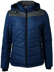 James & Nicholson (Daiber) Női steppelt téli dzseki JN1133 - Sötétkék / antracit melírozott | XL (1-JN1133-1757342)