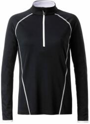 James & Nicholson (Daiber) Női funkcionális hosszú ujjú felső JN497 - Fekete / fehér | XL (1-JN497-1752231)