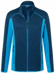 James & Nicholson (Daiber) Férfi fleece sztreccs pulóver JN784 - Sötétkék / élénkkék | S (1-JN784-1771529)