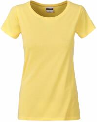 James & Nicholson (Daiber) Klasszikus női biopamut póló 8007 - Világos sárga | 2XL (1-8007-1772786)