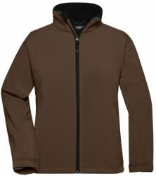 James & Nicholson (Daiber) Női softshell kabát JN137 - Barna | XL (1-JN137-87268)