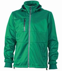 James & Nicholson (Daiber) Férfi sportos softshell kabát JN1078 - Írzöld / sötétkék / fehér | M (1-JN1078-1714195)