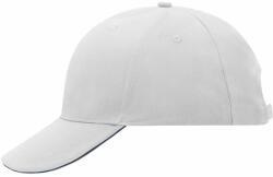 Myrtle Beach (Daiber) 6 paneles reklám sapka MB024 - Fehér / sötétkék | unisex (MB024-1713359)