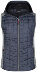 James & Nicholson (Daiber) Női varrott mellény JN767 - Világosszürke melírozott / antracit melírozott | 2XL (1-JN767-1781633)