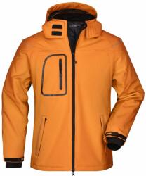 James & Nicholson Férfi téli softshell kabát JN1000 - Narancssárga | S (1-JN1000-123937)