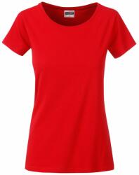 James & Nicholson (Daiber) Klasszikus női biopamut póló 8007 - Tomato | 2XL (1-8007-1772802)