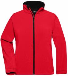 James & Nicholson (Daiber) Női softshell kabát JN137 - Piros | M (1-JN137-87262)