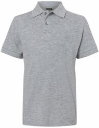 James & Nicholson (Daiber) Gyerek galléros póló JN070k - Szürke melírozott | 2XL (1-JN070K-162359)