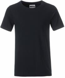 James & Nicholson (Daiber) Klasszikus fiú biopamut póló 8008B - Fekete | 2XL (1-8008B-1755006)