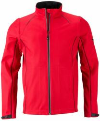 James & Nicholson Férfi softshell kabát 2v1 JN1122 - Piros / fekete | XL (1-JN1122-1745194)