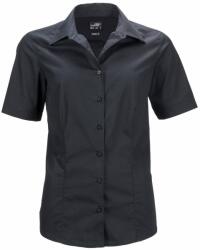 James & Nicholson (Daiber) Női rövidujjú ing JN643 - Fekete | XS (1-JN643-1748377)