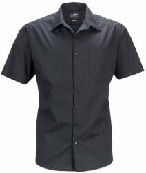 James & Nicholson (Daiber) Férfi rövid ujjú ing JN644 - Fekete | 3XL (1-JN644-1748492)