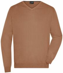 James & Nicholson (Daiber) Férfi pamut pulóver JN659 - Camel | 2XL (1-JN659-1710779)