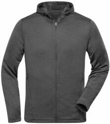 James & Nicholson (Daiber) Férfi cipzáros, sportos felső JN532 - Sötét melírozott | 3XL (1-JN532-1793621)