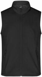 James & Nicholson (Daiber) Férfi softshell mellény JN1128 - Fekete / fekete | 2XL (1-JN1128-1745501)