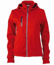 James & Nicholson (Daiber) Női sportos softshell kabát JN1077 - Piros / sötétkék / fehér | L (1-JN1077-1714140)