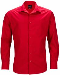James & Nicholson (Daiber) Férfi hosszú ujjú ing JN642 - Piros | 2XL (1-JN642-1748327)