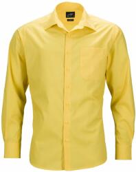 James & Nicholson (Daiber) Férfi hosszú ujjú ing JN642 - Sárga | S (1-JN642-1748368)