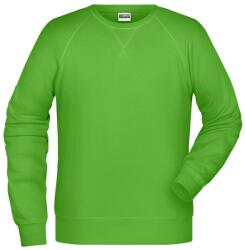 James & Nicholson (Daiber) Férfi kapucni nélküli biopamut felső 8022 - Limezöld | 5XL (1-8022-1782777)
