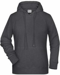 James & Nicholson (Daiber) Női kapucnis biopamut felső 8023 - Fekete melírozott | 2XL (1-8023-1780411)