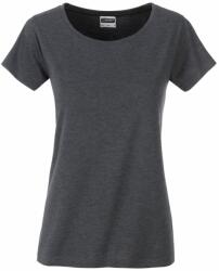 James & Nicholson (Daiber) Klasszikus női biopamut póló 8007 - Fekete melírozott | L (1-8007-1754703)