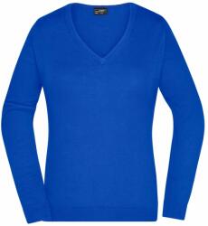 James & Nicholson (Daiber) Női pamut pulóver JN658 - Királykék | 2XL (1-JN658-1699329)