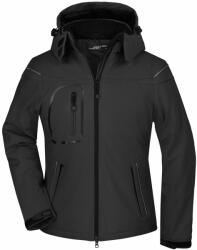 James & Nicholson Női softshell kabát JN1001 - Fekete | L (1-JN1001-122678)