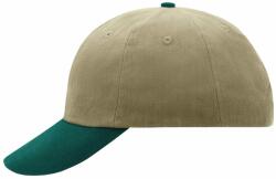 Myrtle Beach (Daiber) 6 paneles reklám sapka MB6111 - Bézs / sötétzöld | unisex (MB6111-21951)