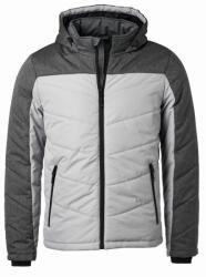 James & Nicholson (Daiber) Férfi steppelt téli dzseki JN1134 - Ezüst / antracit melírozott | S (1-JN1134-1757383)