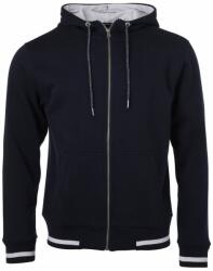 James & Nicholson (Daiber) Club férfi cipzáros kapucnis felső JN776 - Sötétkék / fehér | 3XL (1-JN776-1767490)
