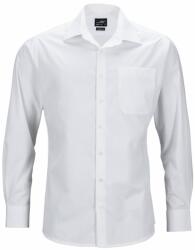 James & Nicholson (Daiber) Férfi hosszú ujjú ing JN642 - Fehér | 4XL (1-JN642-1748356)