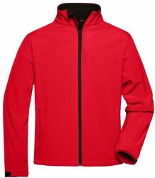 James & Nicholson (Daiber) Férfi softshell kabát JN135 - Piros | XXL (1-JN135-87243)