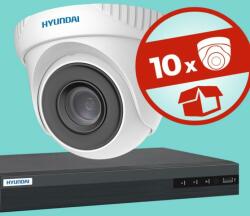 Hyundai 10 varifokális dómkamerás, 2MP (FHD 1080p), AHD kamerarendszer