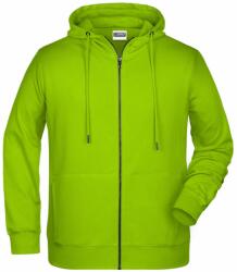 Daiber Hanorac pentru bărbați cu fermoar din bumbac bio 8026 - Galben verzui | 5XL (8026-1783031)