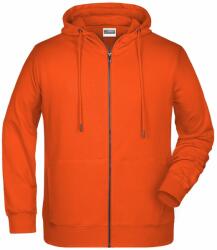 Daiber Hanorac pentru bărbați cu fermoar din bumbac bio 8026 - Oranj | 4XL (8026-1783060)