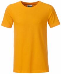 Daiber Tricou clasic pentru băieți din bumbac organic 8008B - Aurie galbenă | 2XL (8008B-1755030)